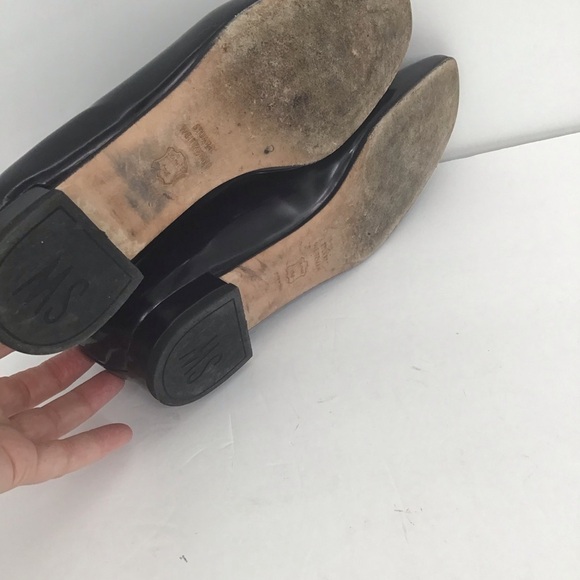 Stuart Weitzman Myguy Leather Loafer Casual Career Black Made in Spain size 8M - Picture 3 of 10